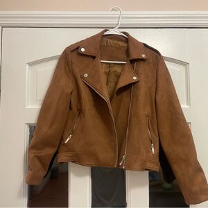 Brown Suede Women's Jacket